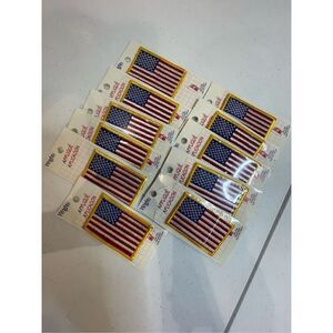 Wrights American Flag Iron Ons lot of 11